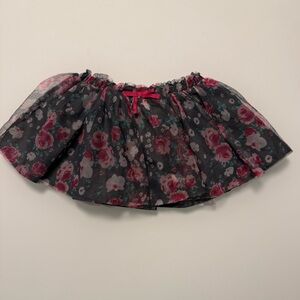 💥4/$20💥 1989 Place Flower Pattern Tulle Ruffled Toddler Skirt 2T